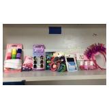GROUP LOT OF MISC GIRL HAIR AND NAIL PRODUCTS