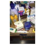 BOX OF MISC HEALTH & BEAUTY AIDES