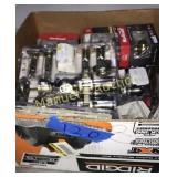 BOX OF DOOR KNOBS & LOCKS