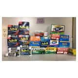 GROUP LOT OF MISC PAIN RELIEVER PRODUCTS