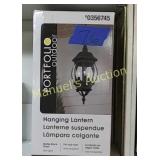 PORTFOLIO OUTDOOR HANGING LANTERN. MATTE BLACK