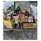 PALLET ESTSTE MISC- CJILD WOOD ROCKER-WOOD YARD