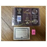 KENNEDY HALF DOLLARS  - ENCASED -  COA