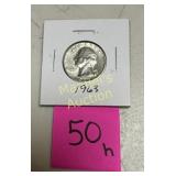 1963 WASHINGTON QUARTER  90% SILVER