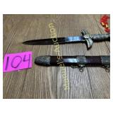 15'ORNATE DAGGER W/ SHEATH