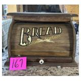VTG WOODEN BREAD BOX