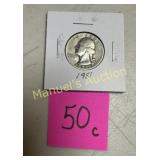 1951-D WASHINGTON QUARTER  90% SILVER