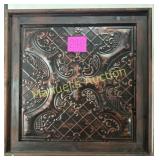 28 X 28  FRAMED METAL PICTURE