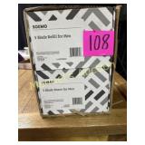 SOLIMO 5-BLADE RAZORS- 1 HANDLE - 136 REFILLS