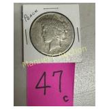 1922-S PEACE DOLLAR 90% SILVER