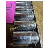 12 PC MM SNAP-ON SEMI-DEEP SOCKETS