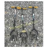 (3) AERATOR MANUAL TILLERS