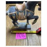 VTG 11' CERAMIC HORSE FIGURINE