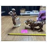 VTG 2-PC MATADOR & BULL TABLE DECOR