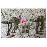 (2) ANTIQUE FOOD GRINDERS