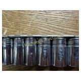 11 PC SAE SNAP-ON SEMI-DEEP SOCKETS