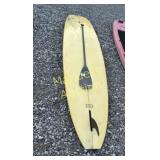 11' SINGLE FIN SURBOARD   FIBERGLASS