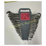 16 PC SET SAE COMBINATION WRENCHES