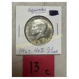 1967 KENNEDY HALF DOLLAR 90% SILVER
