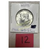 1966 KENNEDY HALF DOLLAR 90% SILVER