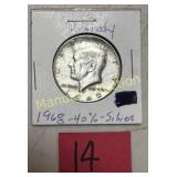 1968-D KENNEDY HALF DOLLAR 90% SILVER