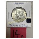 1968-D KENNEDY HALF DOLLAR 90% SILVER