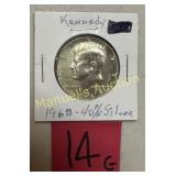 1968-D KENNEDY HALF DOLLAR 90% SILVER