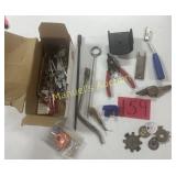 BOX MISC TOOLS -CUTTERS -GUAGES & MORE