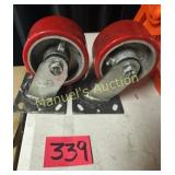 (2) 6' CASTERS (1 SWIVEL & 1 STATIONARY)