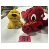 CLIFFORD THE BIG RED DOG AND FRIEND STUFFED ANIMAL