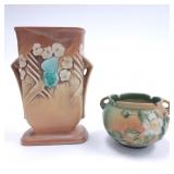 (2) Roseville Pottery Items