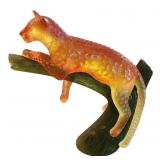 Daum Pate De Verre Leopard
