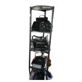 Glass and Metal Corner Shelf
