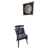 Vintage Mahogany Side Chair, Framed Print