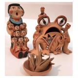 (3) Jemez, Storyteller Figures, Fraqua, Sando