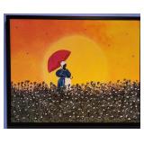 NJ Woods 24x30 O/C 'The Red Parasol'
