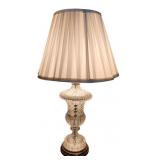 Vintage Pattern Glass Table Lamp