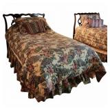 Pair of Mahogany Twin Beds, Complete