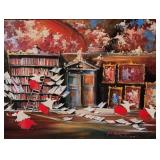 Unclearly Signed Decorator Oil Painting