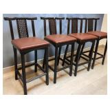 Set of Four, John A Colby and Son Barstools