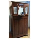 Antique Oak Ticket Counter