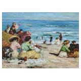 Unsigned 12x16 O/B Elegant Beach Party