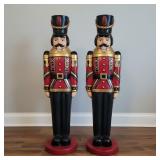Large Pair, Nutcracker Soldier Figures