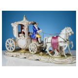 German Aelteste Volkstedt Porcelain Figural Carria