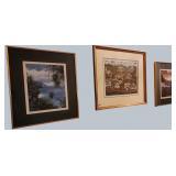 (3) Framed Prints