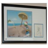 Donald Duck Production Cel, Framed