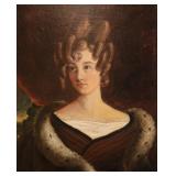 Unsigned 20.5x16.75 O/B Portrait of a Lady