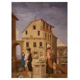 Sophie Strouve 16x13 O/B Street Scene, Figures