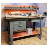 Metal Workbench and Tools