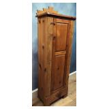 Single Door Rustic Pine Cupboard